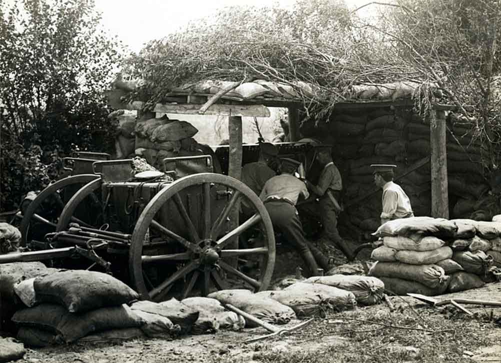 Gun position at Laventie